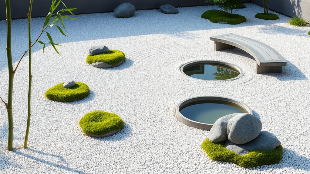 serene minimalist landscape design