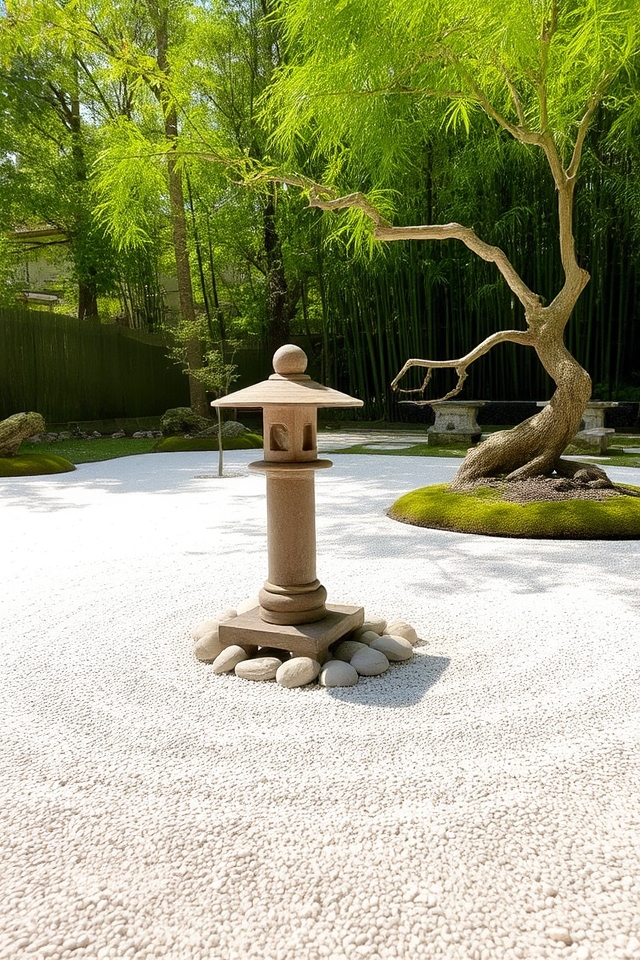 serene minimalist outdoor spaces