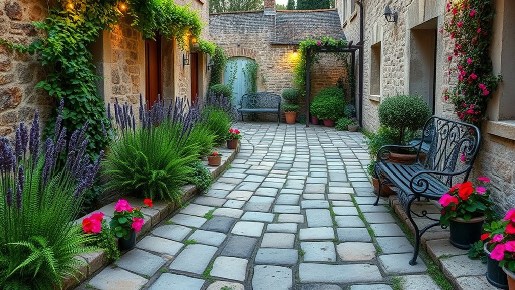 serene natural stone pathway