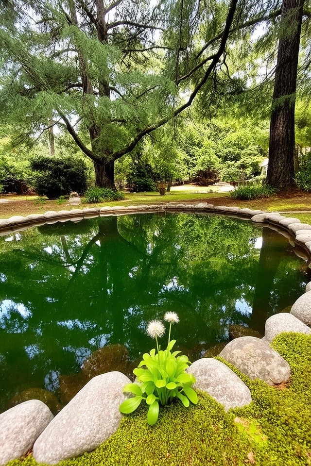 serene reflection pool design