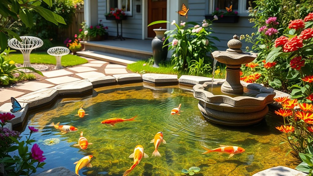 serene water feature oasis