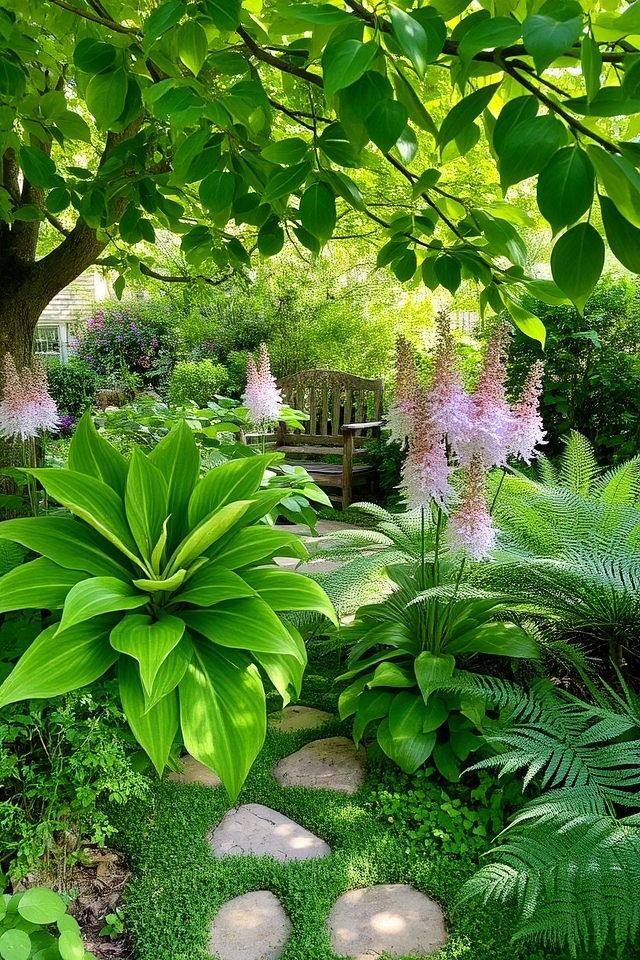 shade loving perennial garden beauty