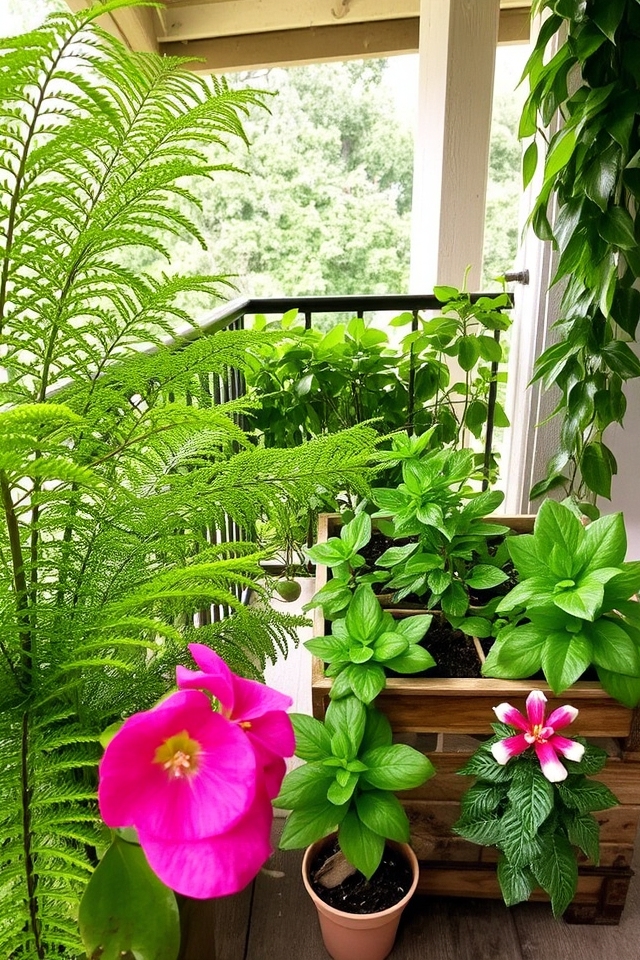 shade loving plants for balconies