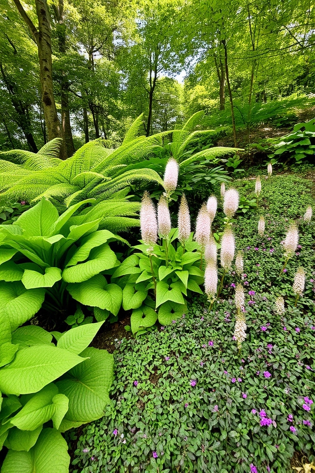 shade loving plants for slopes