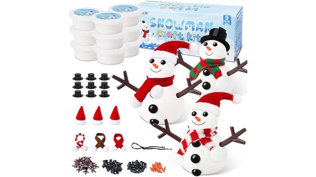 snowman building kit for kids