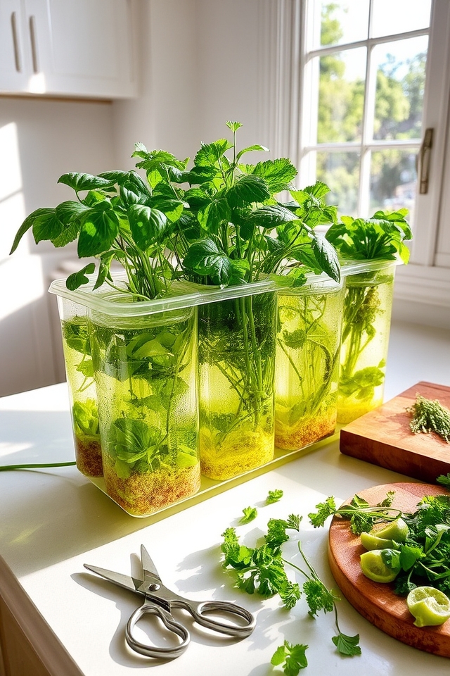soil free herb gardening experience
