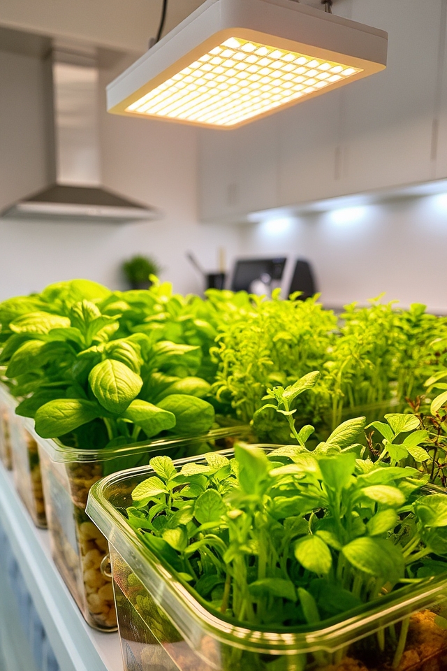 soil less indoor gardening method