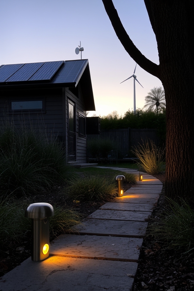 solar powered garden lighting