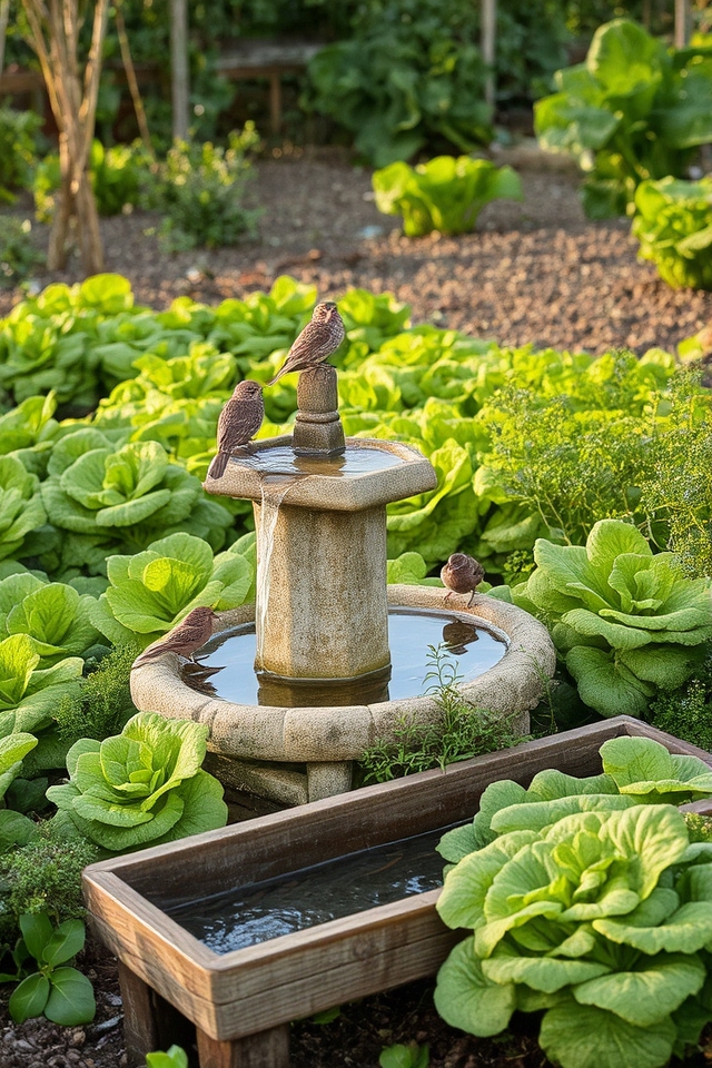 soothing garden water features