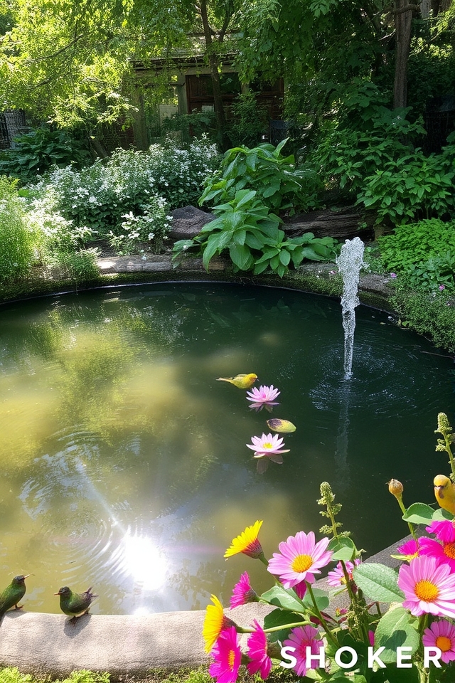 soothing water feature sounds