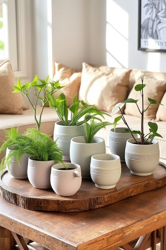 sophisticated indoor gardening pots