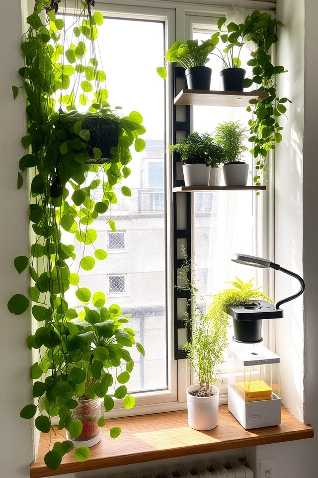space efficient urban gardening