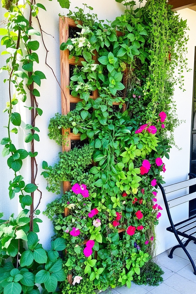 space efficient vertical garden design