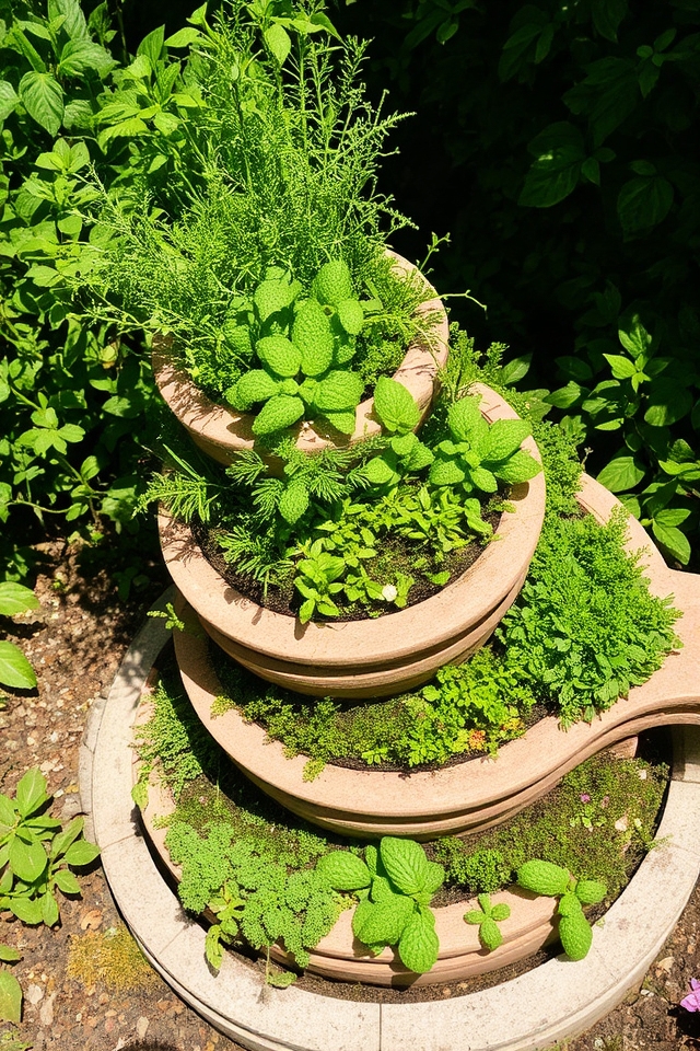 space saving herb cultivation design