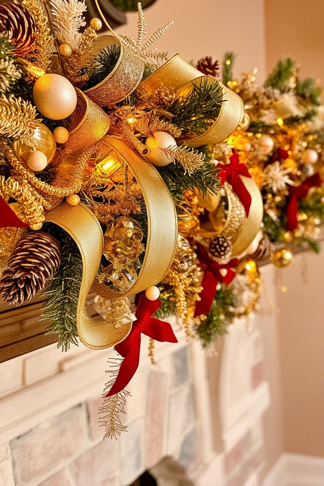 sparkling led metallic garlands