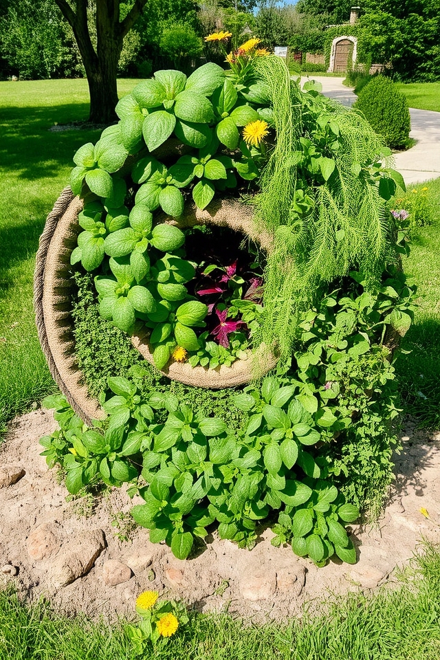 spiral garden for herbs
