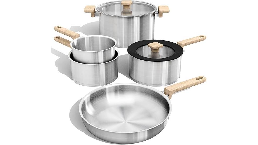 stainless steel cookware set