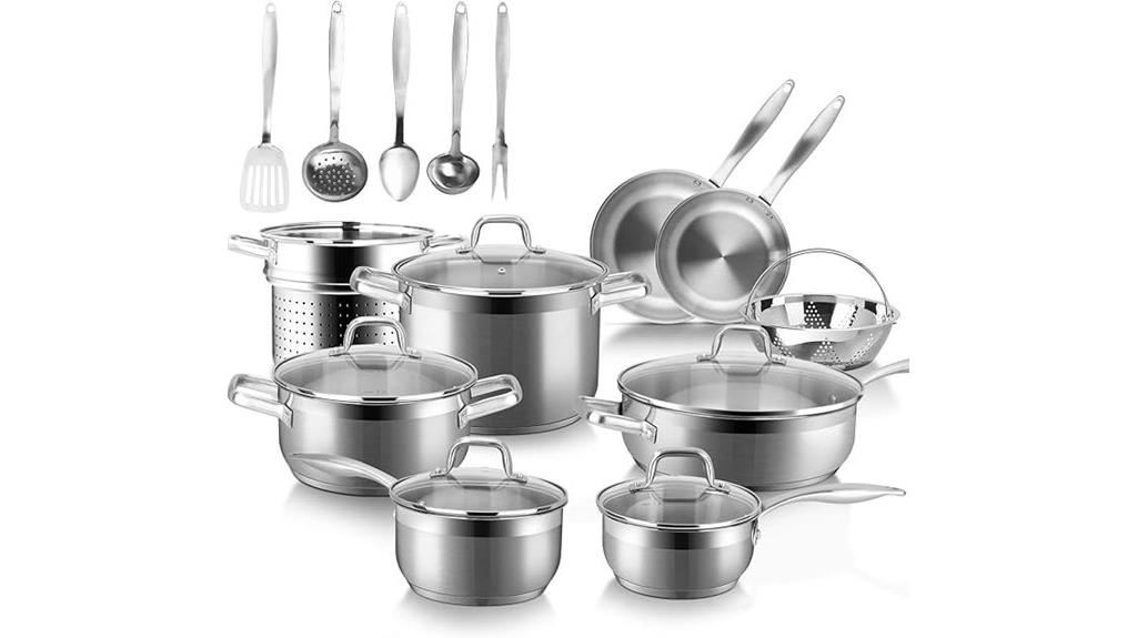 stainless steel induction cookware