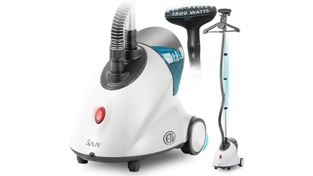 standing garment steamer device