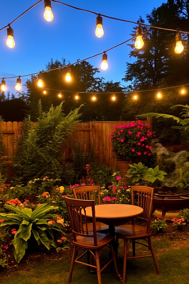 string lights create ambiance