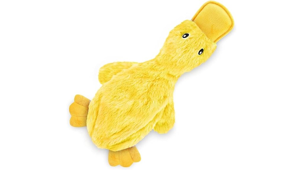 stuffing free squeaky duck toy