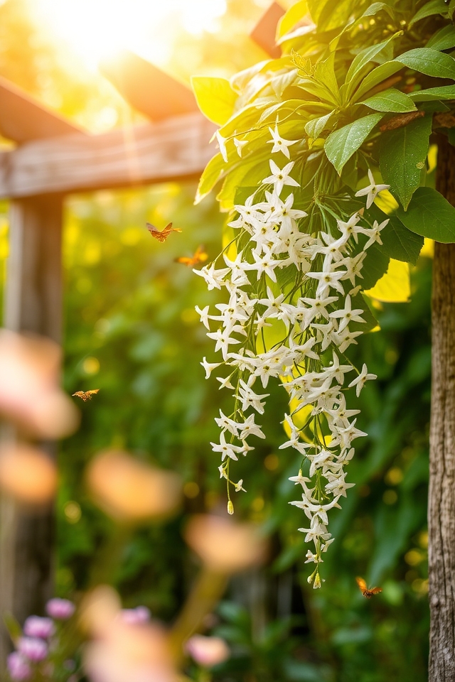 stunning climbing wildflower blooms