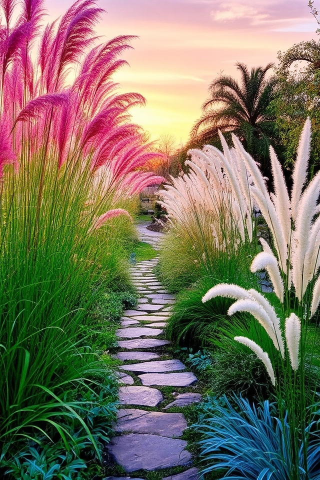 stunning low maintenance pathway grasses