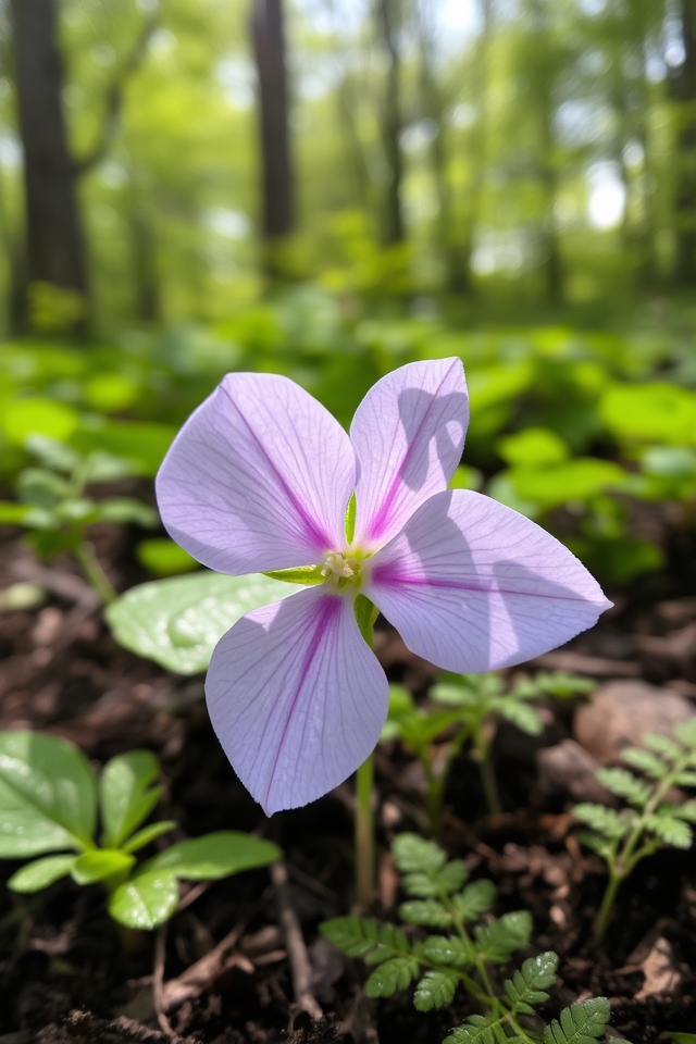 stunning three petaled wildflower bloom