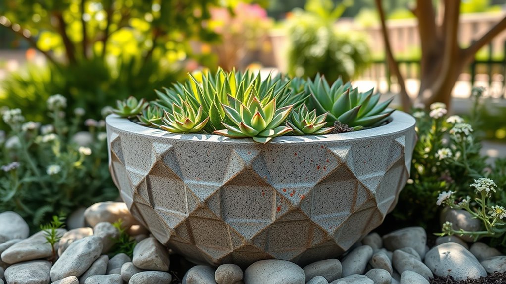stylish and durable planters