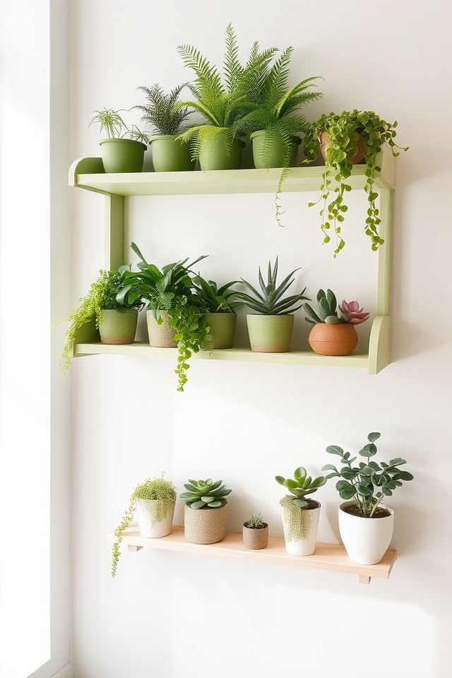 stylish minimalist plant display