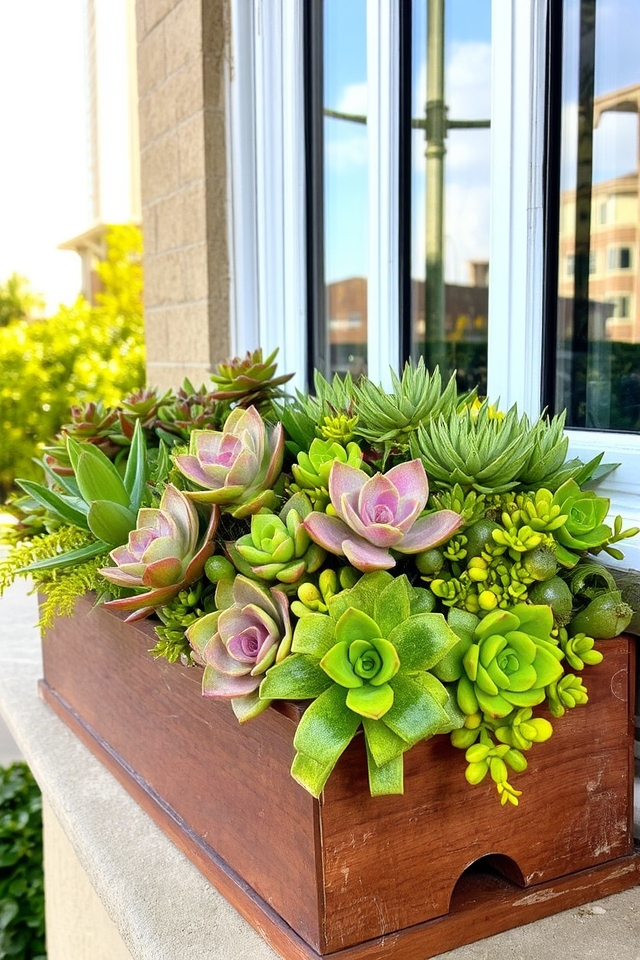 stylish modern succulent arrangements