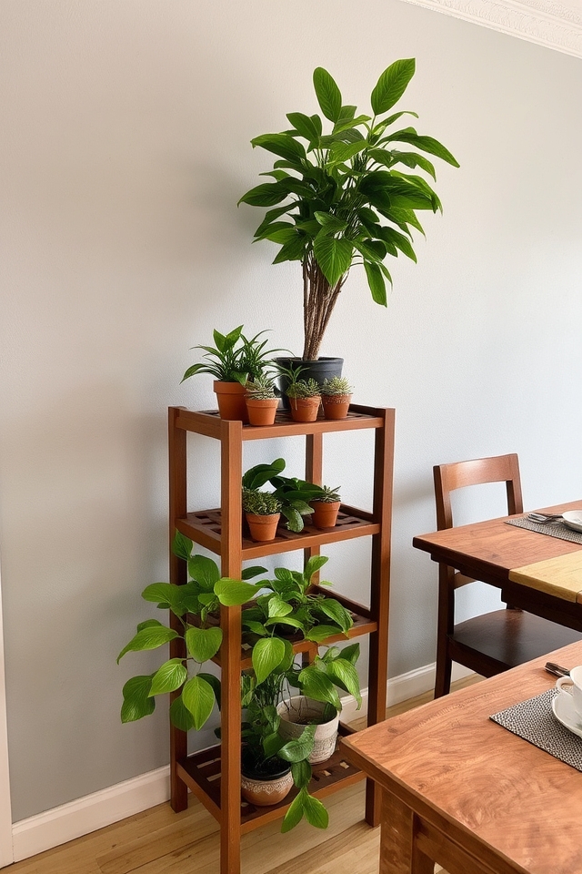 stylish multi tier plant display