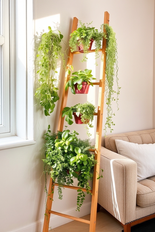 stylish space saving plant stand