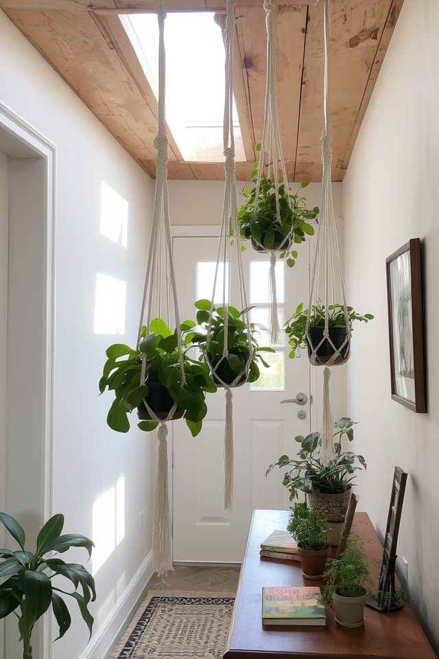 stylish vertical plant display