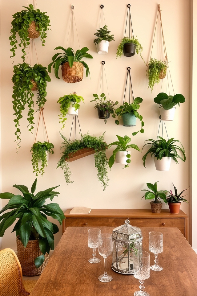 stylish vertical plant displays