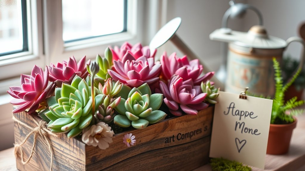 succulents brighten lonely days