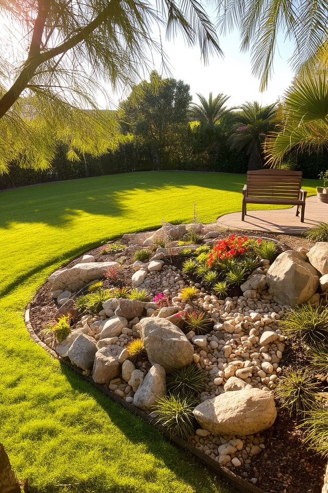 sunlit well drained visible garden