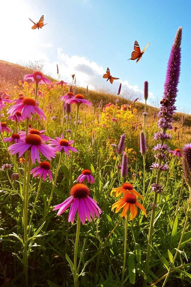 support pollinators with native flowers