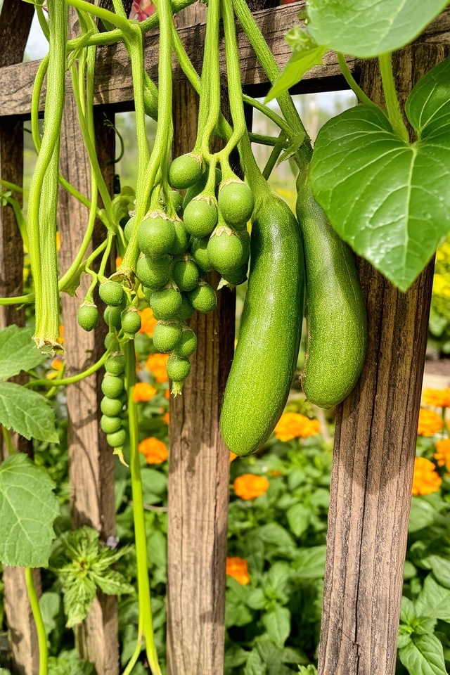 support vining plants vertical