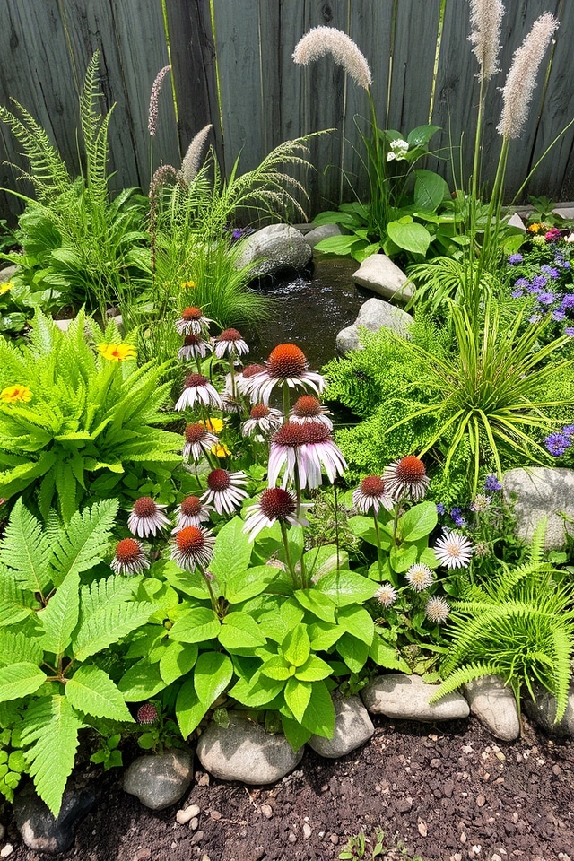 sustainable beauty through rain gardens