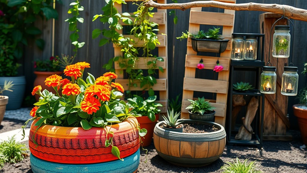 sustainable creative garden decor