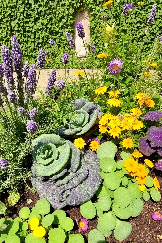 sustainable edible plant borders