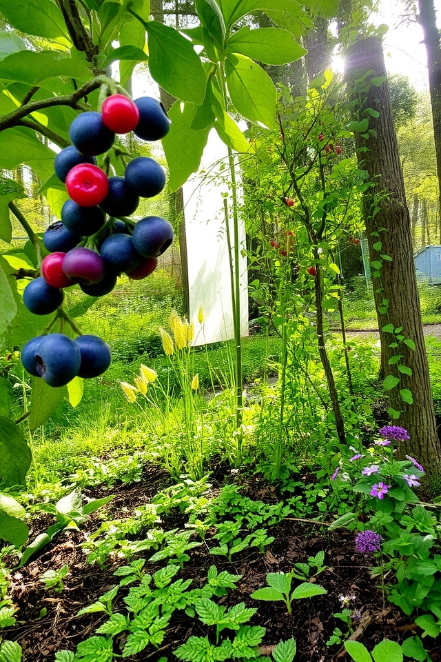 sustainable edible woodland garden