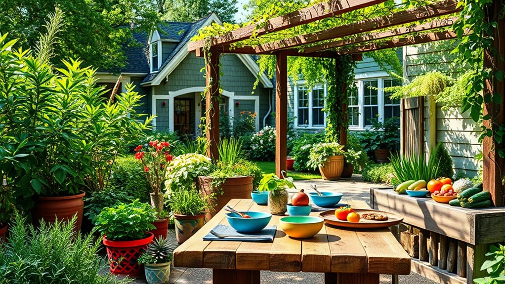 sustainable outdoor barbecue haven