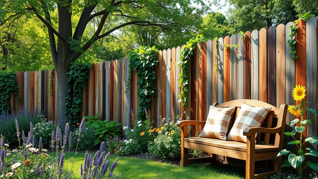 sustainable rustic outdoor fencing