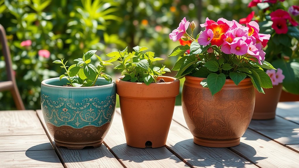 terracotta vs ceramic pots