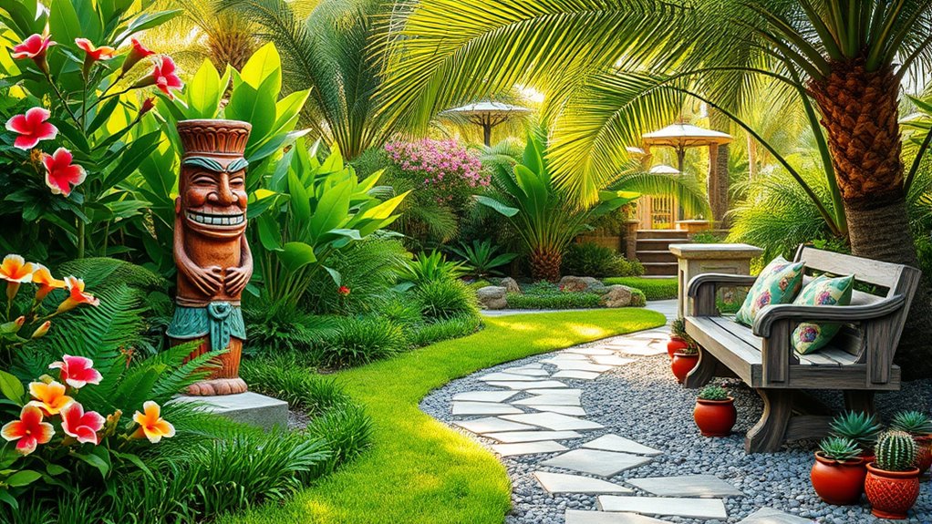 themed garden design elements