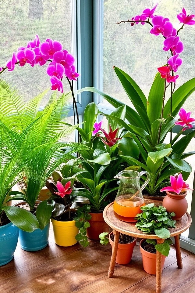 themed plant displays enhance spaces