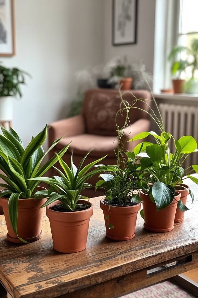 thriving greenery for shade