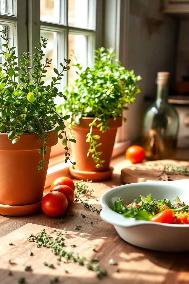 thyme flavorful indoor herb